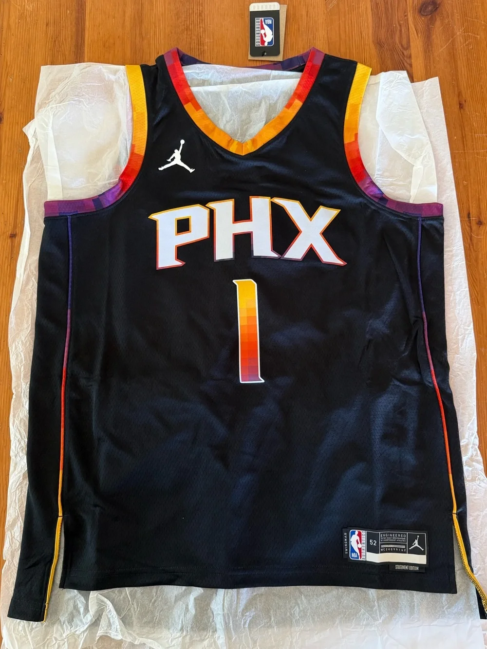 Phoenix Suns Devin Booker Jordan Swingman Statement Jersey XL Brand New